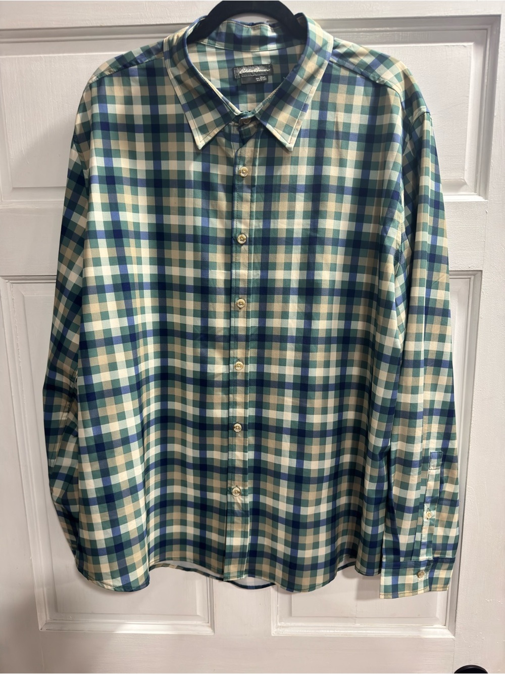 Eddie Bauer Plaid Button-Up Shirt Men’s 2XL New Without Tags (NWOT)